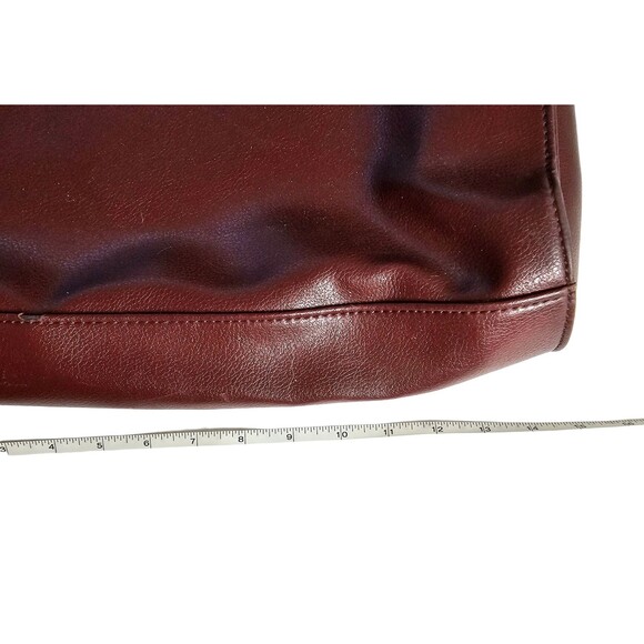 Vintage Liz Claiborne Purse Brown Lined Section Dividers  Shoulder Bag - Picture 9 of 9